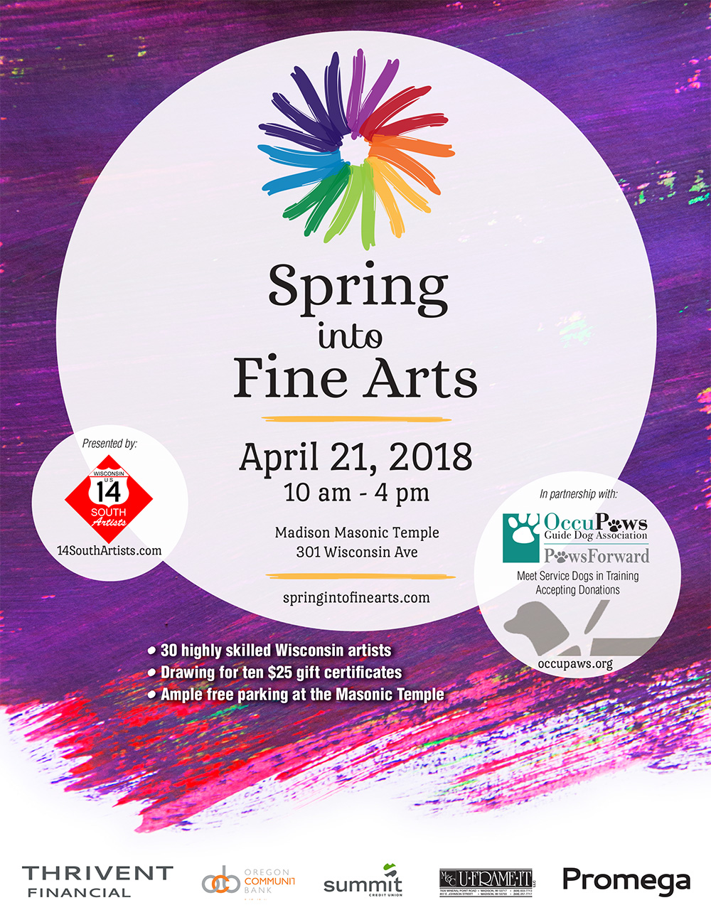 Spring into Fine Arts poster